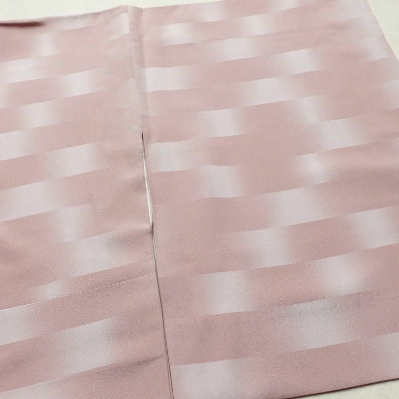 小紋 縮緬 正絹 その他の柄 袷仕立て 身丈162.5cm 裄丈66.5cm リサイクル着物 着物 シンプル ピンク_画像12