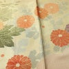 訪問着 良品 金駒刺繍 しつけ糸付き 一つ紋付き 正絹 花柄 袷仕立て 身丈165cm 裄丈66.5cm リサイクル着物 着物 箔 入学式 卒業式 七五三 お宮参り フォーマル ベージュ_画像10