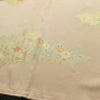 訪問着 良品 金駒刺繍 しつけ糸付き 一つ紋付き 正絹 花柄 袷仕立て 身丈165cm 裄丈66.5cm リサイクル着物 着物 箔 入学式 卒業式 七五三 お宮参り フォーマル ベージュ_画像11