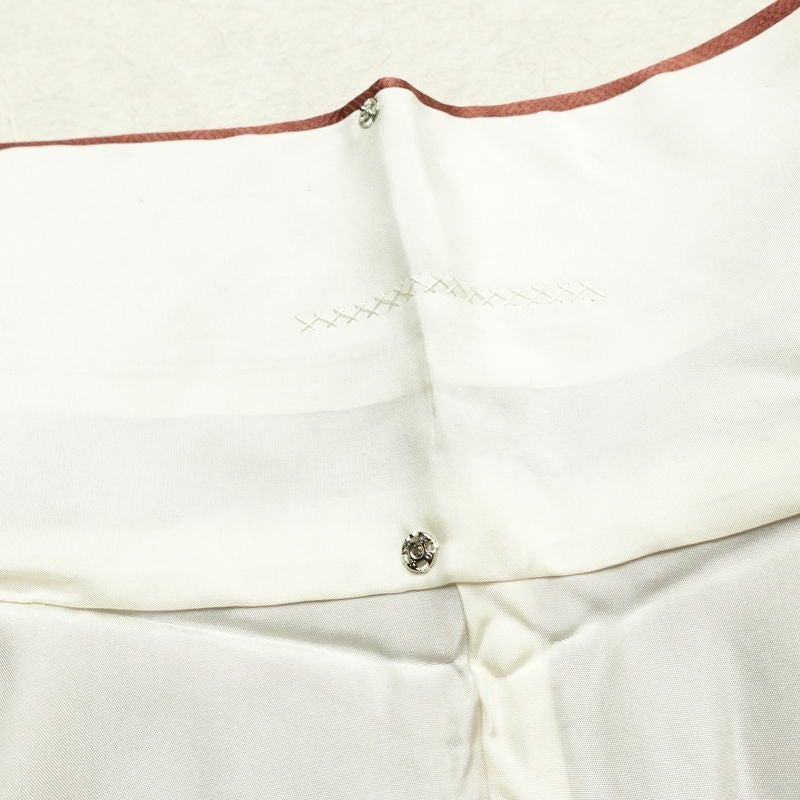 訪問着 しつけ糸付き 綸子 正絹 古典柄 袷仕立て 身丈156cm 裄丈64.5cm リサイクル着物 着物 箔 入学式 卒業式 結婚式 七五三 お宮参り フォーマル 小豆・エンジ_画像20