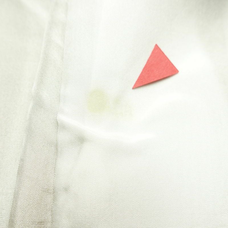 訪問着 正絹 木の葉・植物柄 袷仕立て 身丈157.5cm 裄丈63cm リサイクル着物 着物 刺繍 箔 入学式 卒業式 七五三 お宮参り フォーマル 黄・黄土色_画像19