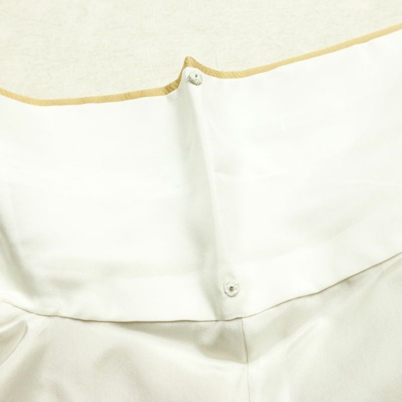 訪問着 正絹 古典柄 袷仕立て 身丈153cm 裄丈63cm リサイクル着物 着物 箔 金彩 入学式 卒業式 七五三 お宮参り フォーマル 上品 ベージュ_画像21