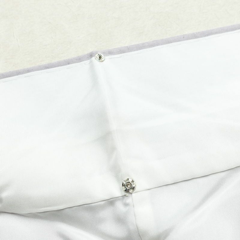 結城紬 紬 手織結城紬 証紙あり 正絹 幾何学柄・抽象柄 袷仕立て 身丈159cm 裄丈64cm リサイクル着物 着物 紫・藤色_画像19