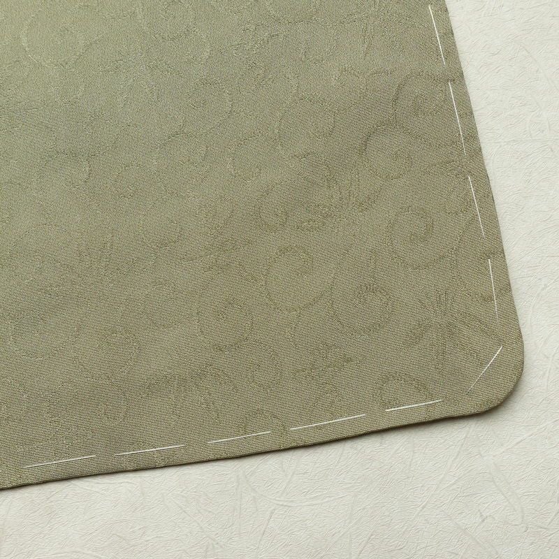 色留袖 落款入り 金駒刺繍 正絹 流水・波柄 袷仕立て 身丈166cm 裄丈69cm リサイクル着物 一部しつけ糸付き 着物 共八掛 フォーマル 緑・うぐいす色_画像16