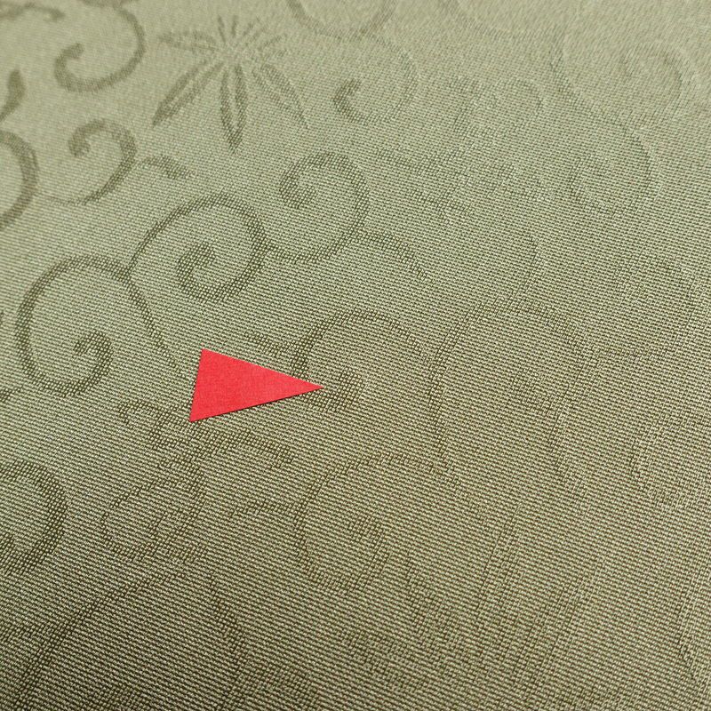 色留袖 落款入り 金駒刺繍 正絹 流水・波柄 袷仕立て 身丈166cm 裄丈69cm リサイクル着物 一部しつけ糸付き 着物 共八掛 フォーマル 緑・うぐいす色_画像20