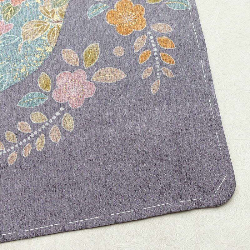 訪問着 良品 金駒刺繍 正絹 花柄 袷仕立て 身丈165.5cm 裄丈69cm リサイクル着物 一部しつけ糸付き 着物 箔 入学式 卒業式 結婚式 七五三 パーティー お宮参り フォーマル 菊 くすみブルー くすみパープル 多色使い_画像17