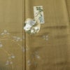 付け下げ 美品 正絹 花柄 袷仕立て 身丈154.5cm 裄丈63cm リサイクル着物 着物 箔 入学式 卒業式 七五三 お宮参り フォーマル 千鳥 上品 黄・黄土色_画像6