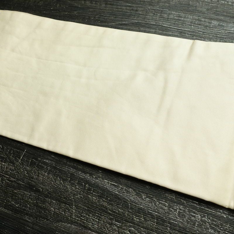 名古屋帯 太鼓柄 正絹 花柄 名古屋仕立て なごや帯 リサイクル帯 帯 刺繍 箔 椿 白_画像18