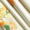 名古屋帯 太鼓柄 金駒刺繍 正絹 古典柄 通し仕立て なごや帯 リサイクル帯 帯 刺繍 箔 松 菊 金・銀_画像21