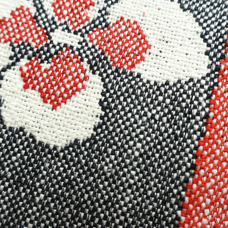 名古屋帯 六通柄 正絹 人物・動物柄 松葉仕立て なごや帯 リサイクル帯 帯 紬地 グレー_画像5