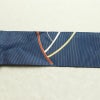 名古屋帯 太鼓柄 良品 夏用 金駒刺繍 正絹 幾何学柄・抽象柄 名古屋仕立て なごや帯 リサイクル帯 帯 刺繍 青・紺_画像13