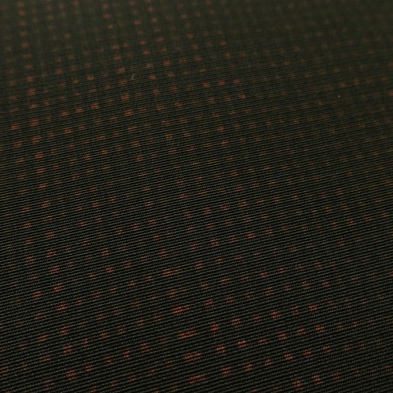 名古屋帯 全通柄 正絹 その他の柄 通し仕立て なごや帯 リサイクル帯 帯 モダン 茶_画像6