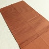 名古屋帯 太鼓柄 正絹 幾何学柄・抽象柄 通し仕立て なごや帯 リサイクル帯 帯 モダン シンプル 茶_画像16