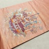 名古屋帯 宝来祝船文 太鼓柄 正絹 古典柄 名古屋仕立て なごや帯 リサイクル帯 帯 刺繍 洒落 ピンク_画像12