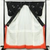 紬 しつけ糸付き 正絹 その他の柄 袷仕立て 身丈163cm 裄丈63.5cm リサイクル着物 着物 モダン 洒落 簪 かんざし 黒_画像3
