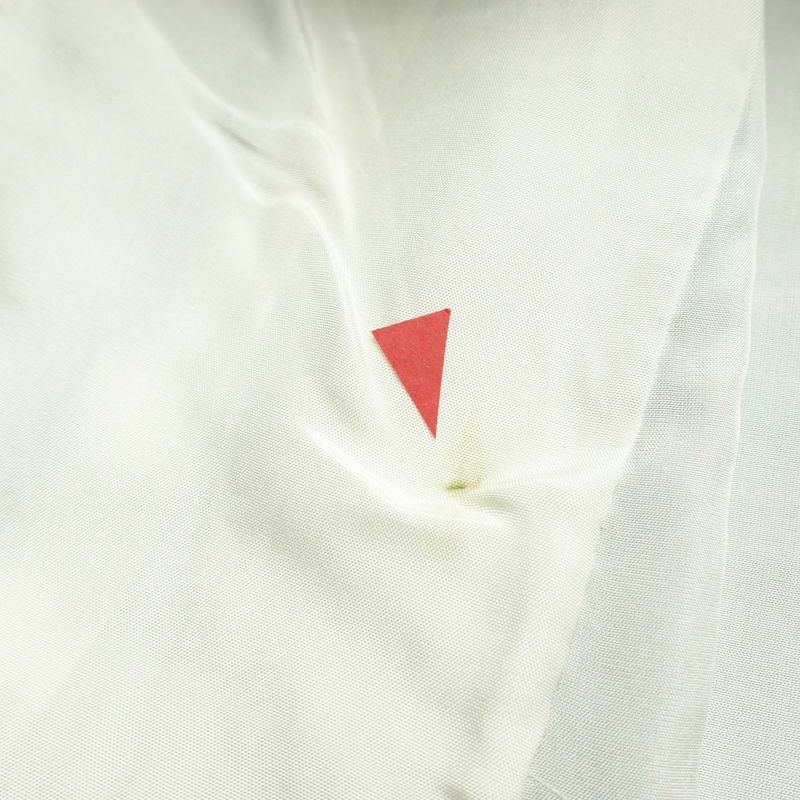 紬 しつけ糸付き 正絹 その他の柄 袷仕立て 身丈163cm 裄丈63.5cm リサイクル着物 着物 モダン 洒落 簪 かんざし 黒_画像19