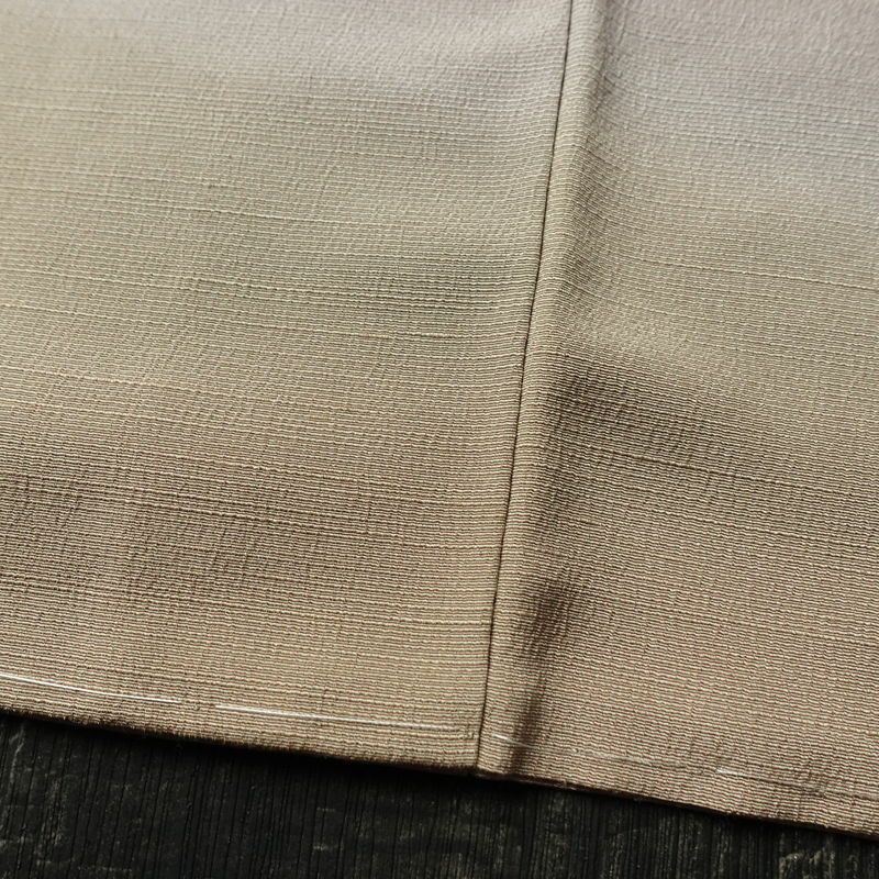 付け下げ 良品 民芸意裳紬 落款入り しつけ糸付き 正絹 流水・波柄 袷仕立て 身丈163.5cm 裄丈68.5cm リサイクル着物 着物 シンプル ピンク_画像11