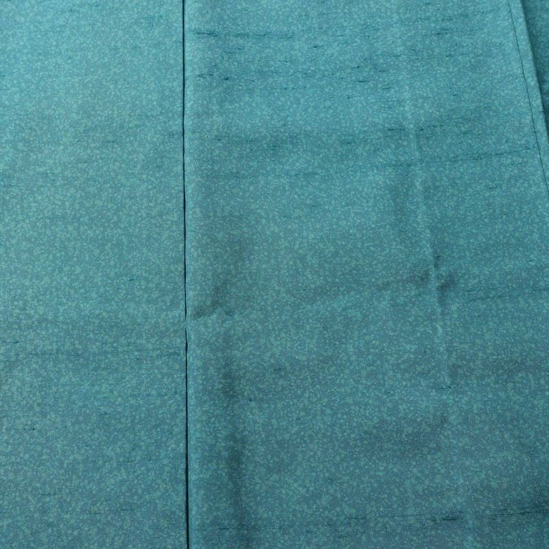 紬 良品 華井克峯 落款入り しつけ糸付き 正絹 その他の柄 袷仕立て 身丈165cm 裄丈65.5cm リサイクル着物 着物 紬地 青・紺_画像6