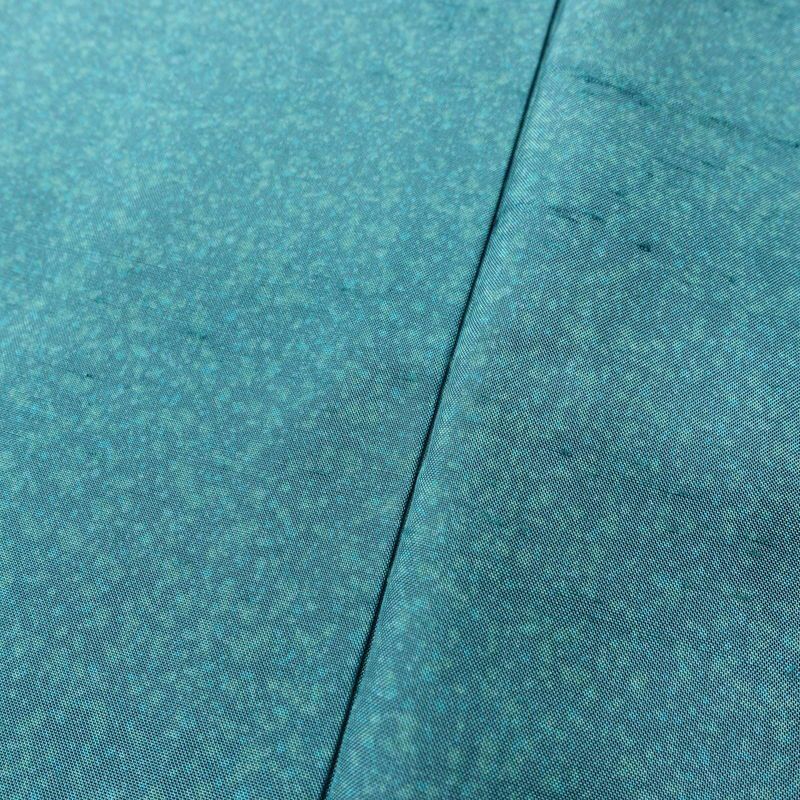 紬 良品 華井克峯 落款入り しつけ糸付き 正絹 その他の柄 袷仕立て 身丈165cm 裄丈65.5cm リサイクル着物 着物 紬地 青・紺_画像10