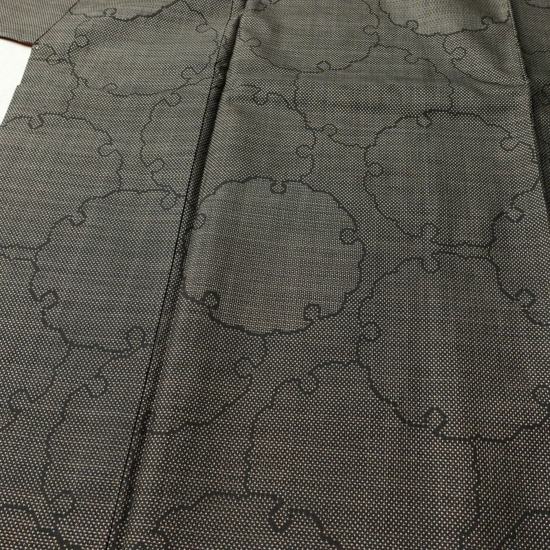 大島紬 良品 純泥染 証紙あり 正絹 古典柄 袷仕立て 身丈154cm 裄丈63cm リサイクル着物 着物 モダン 茶_画像5