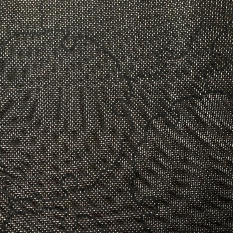 大島紬 良品 純泥染 証紙あり 正絹 古典柄 袷仕立て 身丈154cm 裄丈63cm リサイクル着物 着物 モダン 茶_画像7