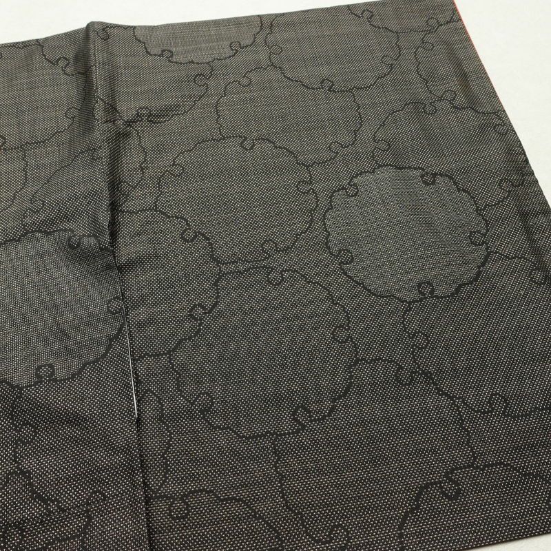 大島紬 良品 純泥染 証紙あり 正絹 古典柄 袷仕立て 身丈154cm 裄丈63cm リサイクル着物 着物 モダン 茶_画像13