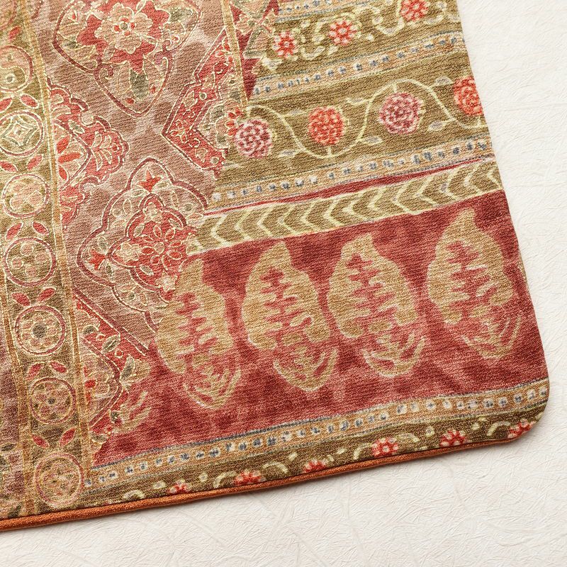 付け下げ 正絹 幾何学柄・抽象柄 袷仕立て 身丈158.5cm 裄丈66cm リサイクル着物 着物 刺繍 金彩 フォーマル 茶_画像15