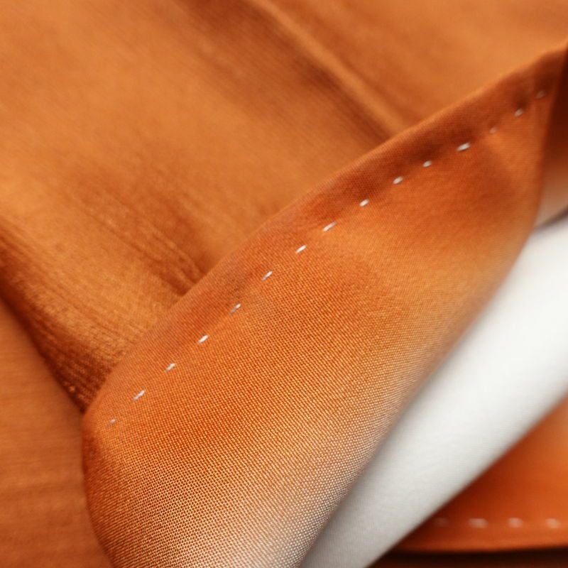 付け下げ 正絹 幾何学柄・抽象柄 袷仕立て 身丈158.5cm 裄丈66cm リサイクル着物 着物 刺繍 金彩 フォーマル 茶_画像16