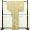 付け下げ 美品 正絹 花柄 袷仕立て 身丈160cm 裄丈65cm リサイクル着物 着物 金彩 入学式 卒業式 七五三 お宮参り フォーマル 黄・黄土色_画像2