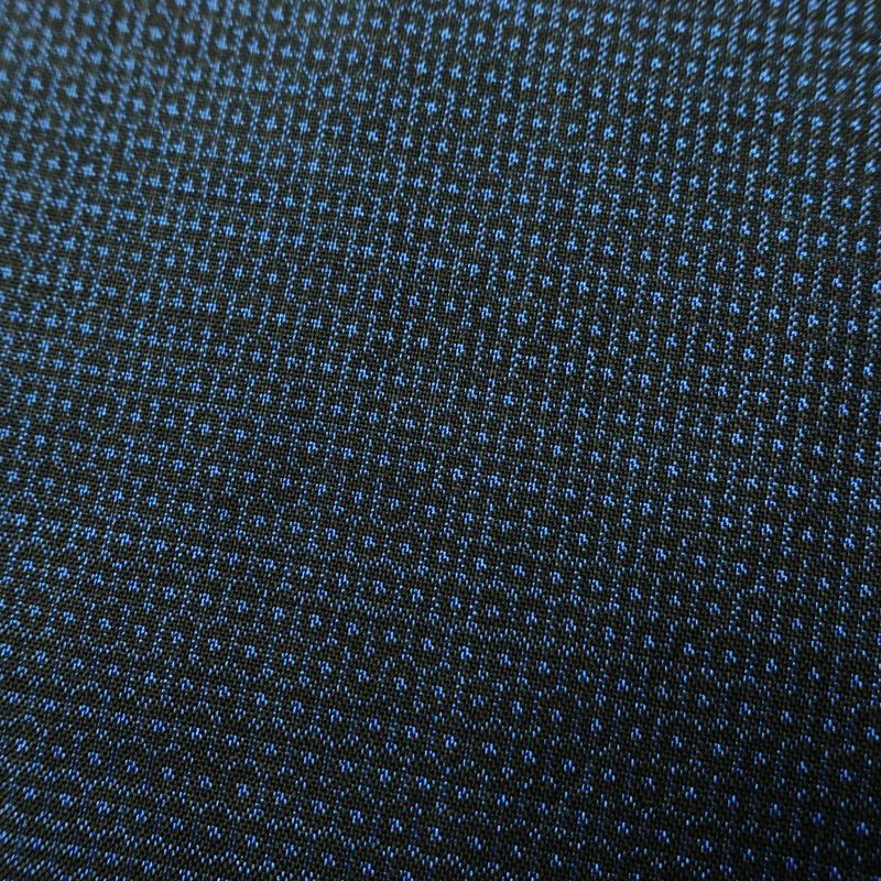 男性用 着物 良品 正絹 亀甲柄 袷仕立て 身丈146.5cm 裄丈70cm リサイクル着物 着物 青・紺_画像9