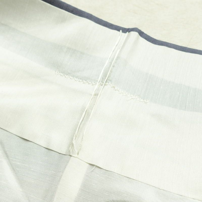 訪問着 一つ紋付き 正絹 花柄 袷仕立て 身丈153cm 裄丈63.5cm リサイクル着物 着物 モダン 紬地 紫・藤色_画像21