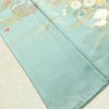 訪問着 良品 しつけ糸付き 正絹 花柄 袷仕立て 身丈161.5cm 裄丈67cm リサイクル着物 着物 箔 金彩 入学式 卒業式 七五三 お宮参り 雪輪 フォーマル 菊 緑・うぐいす色_画像20