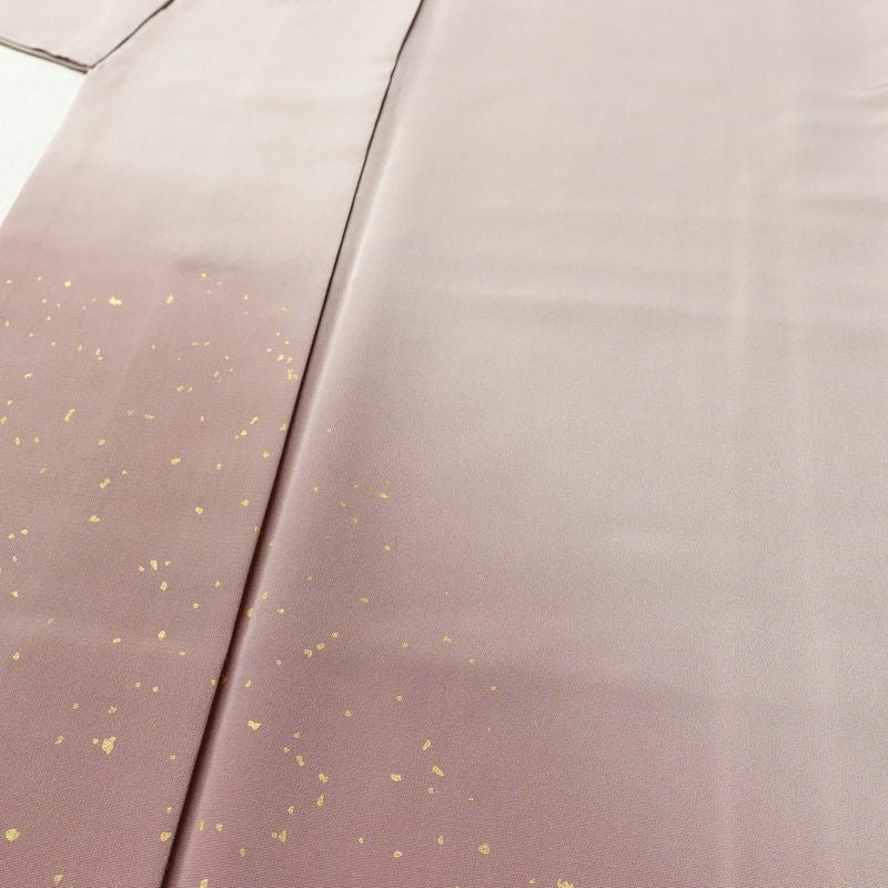 訪問着 一つ紋付き 正絹 その他の柄 袷仕立て 身丈155.5cm 裄丈65cm リサイクル着物 着物 箔 入学式 卒業式 七五三 お宮参り シンプル 上品 小豆・エンジ_画像5