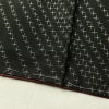 大島紬 美品 証紙あり しつけ糸付き 正絹 古典柄 袷仕立て 身丈156.5cm 裄丈63.5cm リサイクル着物 着物 モダン シンプル 黒_画像12