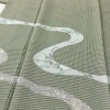 訪問着 良品 金田昇 落款入り しつけ糸付き 正絹 古典柄 袷仕立て 身丈161.5cm 裄丈65cm リサイクル着物 着物 入学式 卒業式 七五三 お宮参り フォーマル 緑・うぐいす色_画像5