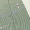 訪問着 良品 金田昇 落款入り しつけ糸付き 正絹 古典柄 袷仕立て 身丈161.5cm 裄丈65cm リサイクル着物 着物 入学式 卒業式 七五三 お宮参り フォーマル 緑・うぐいす色_画像14