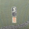訪問着 良品 金田昇 落款入り しつけ糸付き 正絹 古典柄 袷仕立て 身丈161.5cm 裄丈65cm リサイクル着物 着物 入学式 卒業式 七五三 お宮参り フォーマル 緑・うぐいす色_画像15