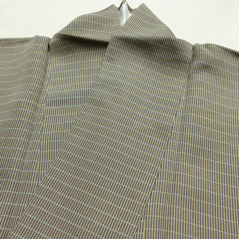 訪問着 良品 金田昇 落款入り しつけ糸付き 正絹 古典柄 袷仕立て 身丈161.5cm 裄丈65cm リサイクル着物 着物 入学式 卒業式 七五三 お宮参り フォーマル 緑・うぐいす色_画像19