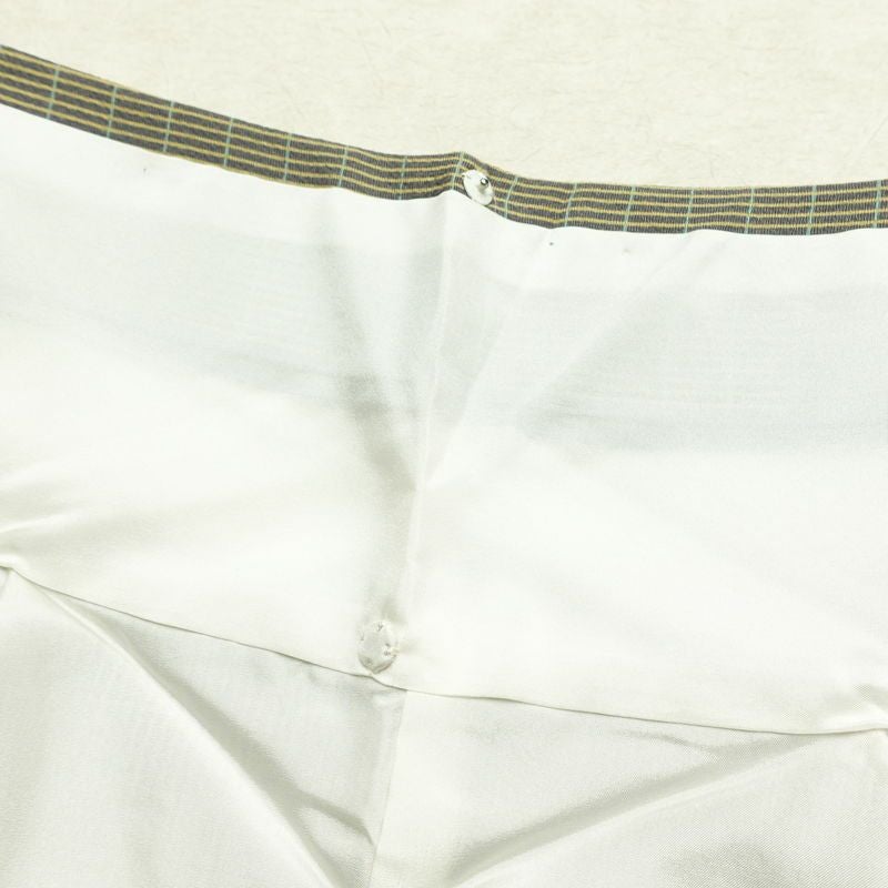 訪問着 良品 金田昇 落款入り しつけ糸付き 正絹 古典柄 袷仕立て 身丈161.5cm 裄丈65cm リサイクル着物 着物 入学式 卒業式 七五三 お宮参り フォーマル 緑・うぐいす色_画像21