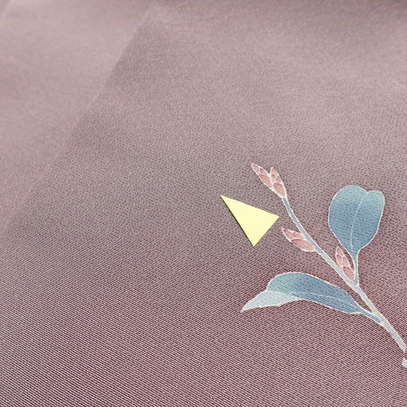 訪問着 落款入り 正絹 花柄 友禅 袷仕立て 身丈156.5cm 裄丈64.5cm リサイクル着物 着物 共八掛 入学式 卒業式 七五三 お宮参り フォーマル 紫・藤色_画像19