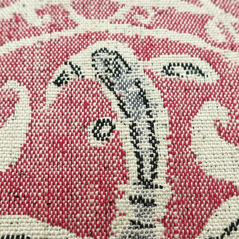 名古屋帯 六通柄 正絹 幾何学柄・抽象柄 松葉仕立て なごや帯 リサイクル帯 帯 紬地 グレー_画像4