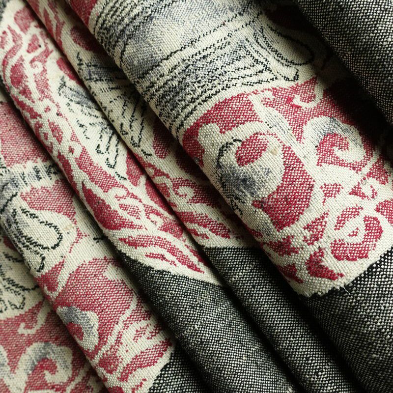 名古屋帯 六通柄 正絹 幾何学柄・抽象柄 松葉仕立て なごや帯 リサイクル帯 帯 紬地 グレー_画像20