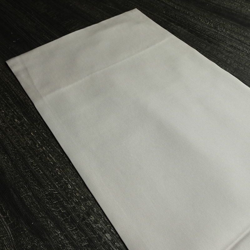 名古屋帯 太鼓柄 落款入り 正絹 人物・動物柄 通し仕立て なごや帯 リサイクル帯 帯 シンプル 扇子 グレー_画像17