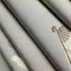 名古屋帯 太鼓柄 落款入り 正絹 人物・動物柄 通し仕立て なごや帯 リサイクル帯 帯 シンプル 扇子 グレー_画像19