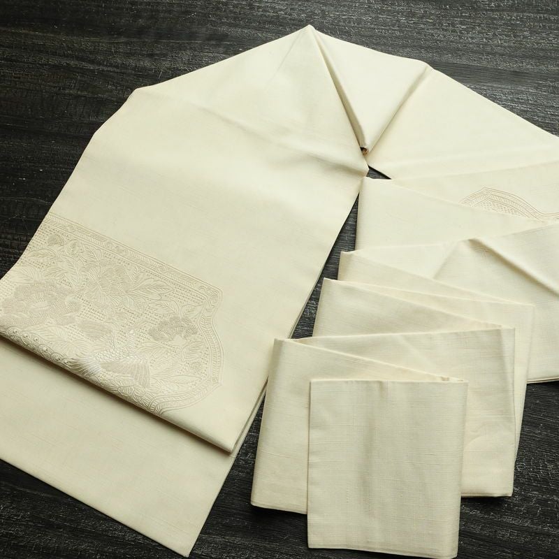 名古屋帯 太鼓柄 スワトウ刺繍 正絹 古典柄 名古屋仕立て なごや帯 リサイクル帯 帯 刺繍 おしゃれ 上品 白_画像21