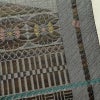 名古屋帯 六通柄 美品 正絹 幾何学柄・抽象柄 通し仕立て なごや帯 リサイクル帯 帯 未使用品 多色使い_画像3