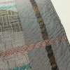 名古屋帯 六通柄 美品 正絹 幾何学柄・抽象柄 通し仕立て なごや帯 リサイクル帯 帯 未使用品 多色使い_画像7