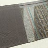 名古屋帯 六通柄 美品 正絹 幾何学柄・抽象柄 通し仕立て なごや帯 リサイクル帯 帯 未使用品 多色使い_画像17