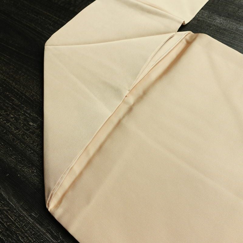 名古屋帯 太鼓柄 美品 正絹 幾何学柄・抽象柄 名古屋仕立て なごや帯 リサイクル帯 帯 箔 シンプル ベージュ_画像19