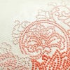 名古屋帯 太鼓柄 良品 しつけ糸付き 相良刺繍 正絹 幾何学柄・抽象柄 名古屋仕立て なごや帯 リサイクル帯 帯 刺繍 白_画像8